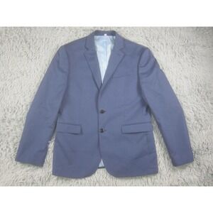 Express Photographer Blazer Mens 38 Short Navy Blue Fitted Sport‎ Coat Jacket